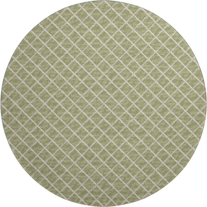 Premium Machine Washable Mayfield  Aloe 8' x 8' Round Rug