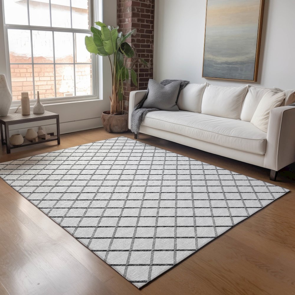 Premium Machine Washable Mayfield  Gray 2'6" x 3'10" Rug