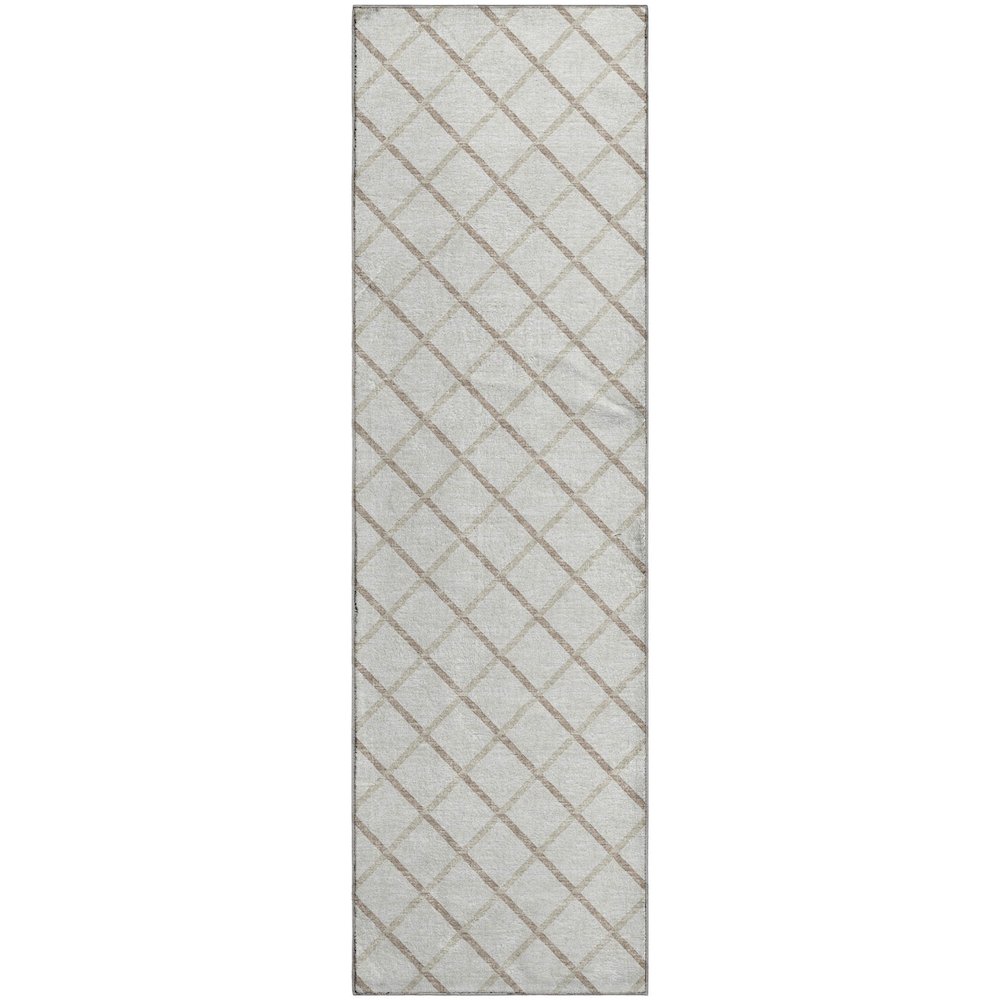 Premium Machine Washable Mayfield  Ivory 2'3" x 7'6" Runner Rug