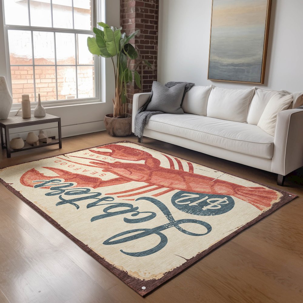 Premium Machine Washable Mayfield  Beige 2'6" x 3'10" Rug
