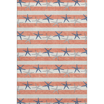Premium Machine Washable Mayfield  Coral 2'6" x 3'10" Rug