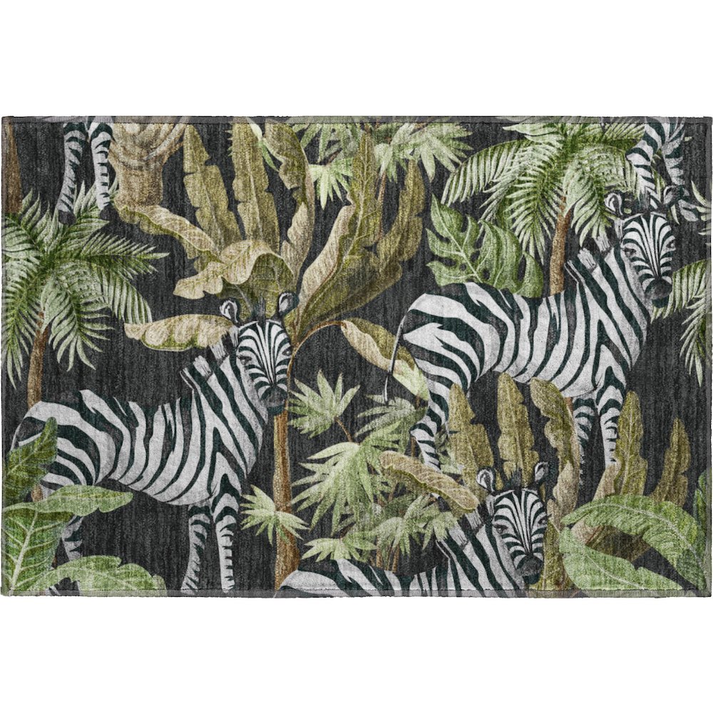 Premium Machine Washable Mayfield  Midnight 1'8" x 2'6" Rug