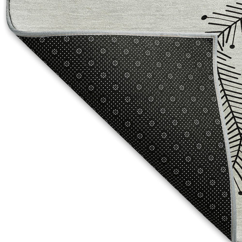 Premium Machine Washable Mayfield  Gray 1'8" x 2'6" Rug