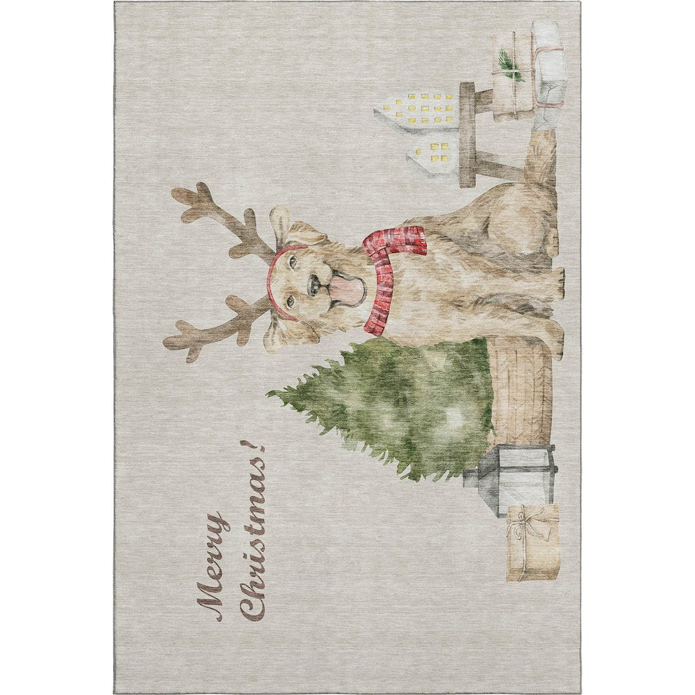 Premium Machine Washable Mayfield  Taupe 2'6" x 3'10" Rug