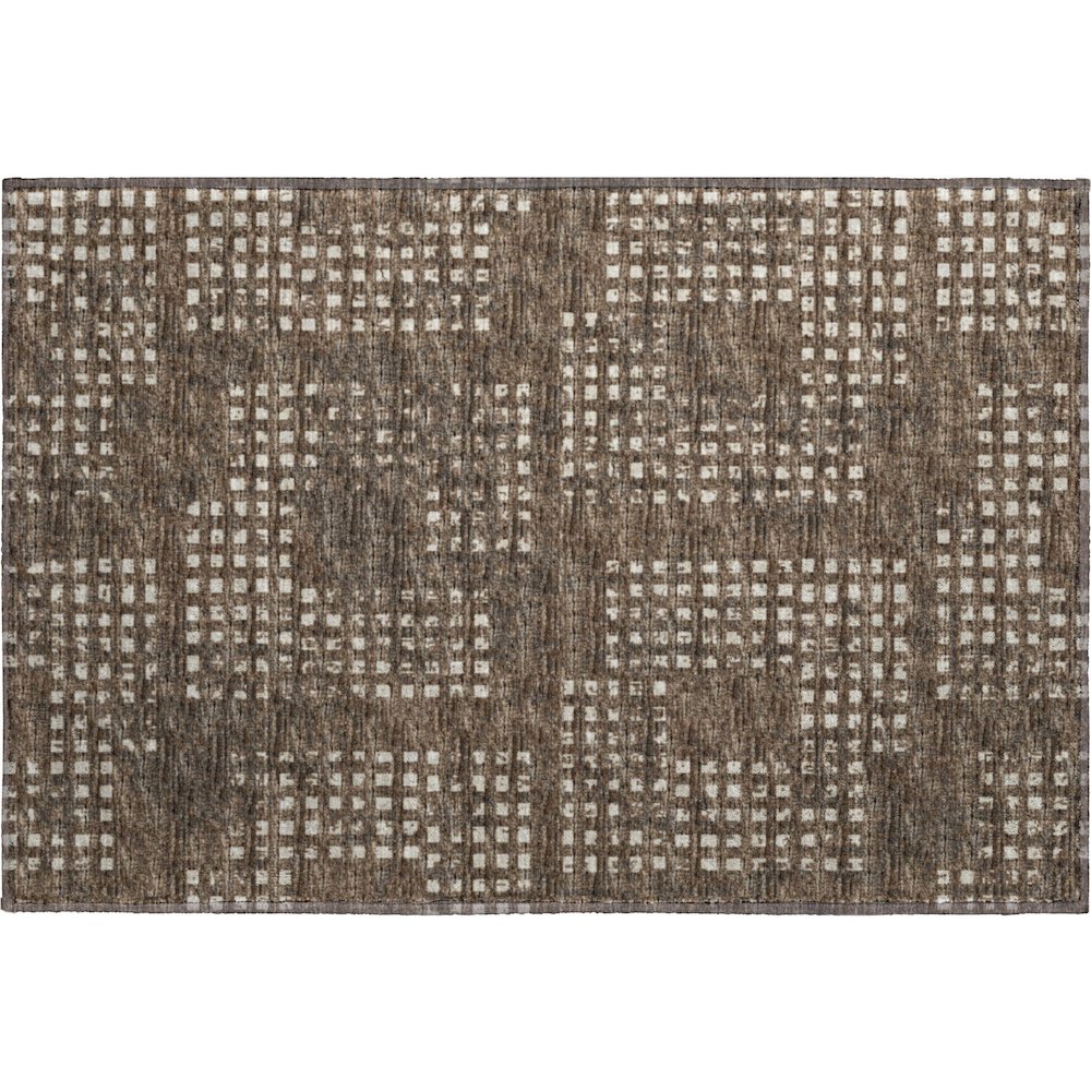 Premium Machine Washable Mayfield  Brown 1'8" x 2'6" Rug