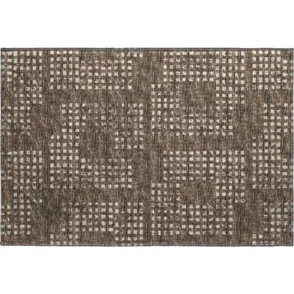 Premium Machine Washable Mayfield  Brown 1'8" x 2'6" Rug