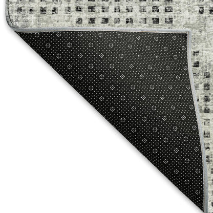 Premium Machine Washable Mayfield  Gray 1'8" x 2'6" Rug