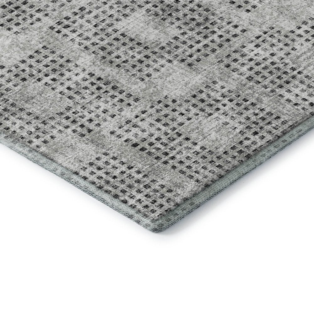 Premium Machine Washable Mayfield  Gray 1'8" x 2'6" Rug
