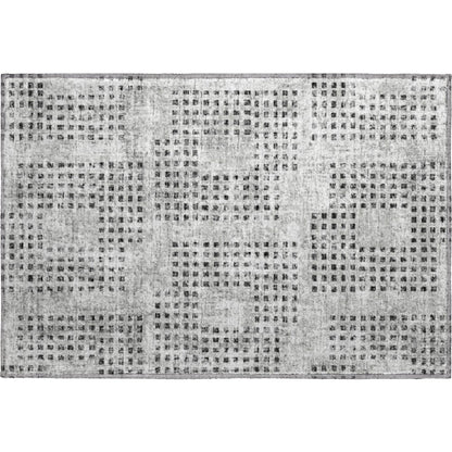 Premium Machine Washable Mayfield  Gray 1'8" x 2'6" Rug