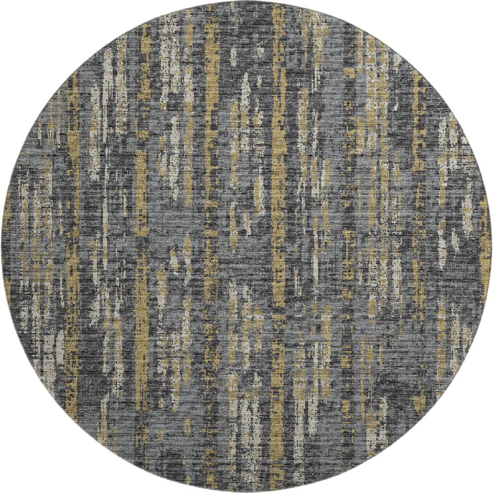Premium Machine Washable Mayfield  Granite 8' x 8' Round Rug