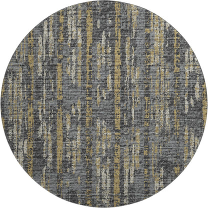 Premium Machine Washable Mayfield  Granite 8' x 8' Round Rug