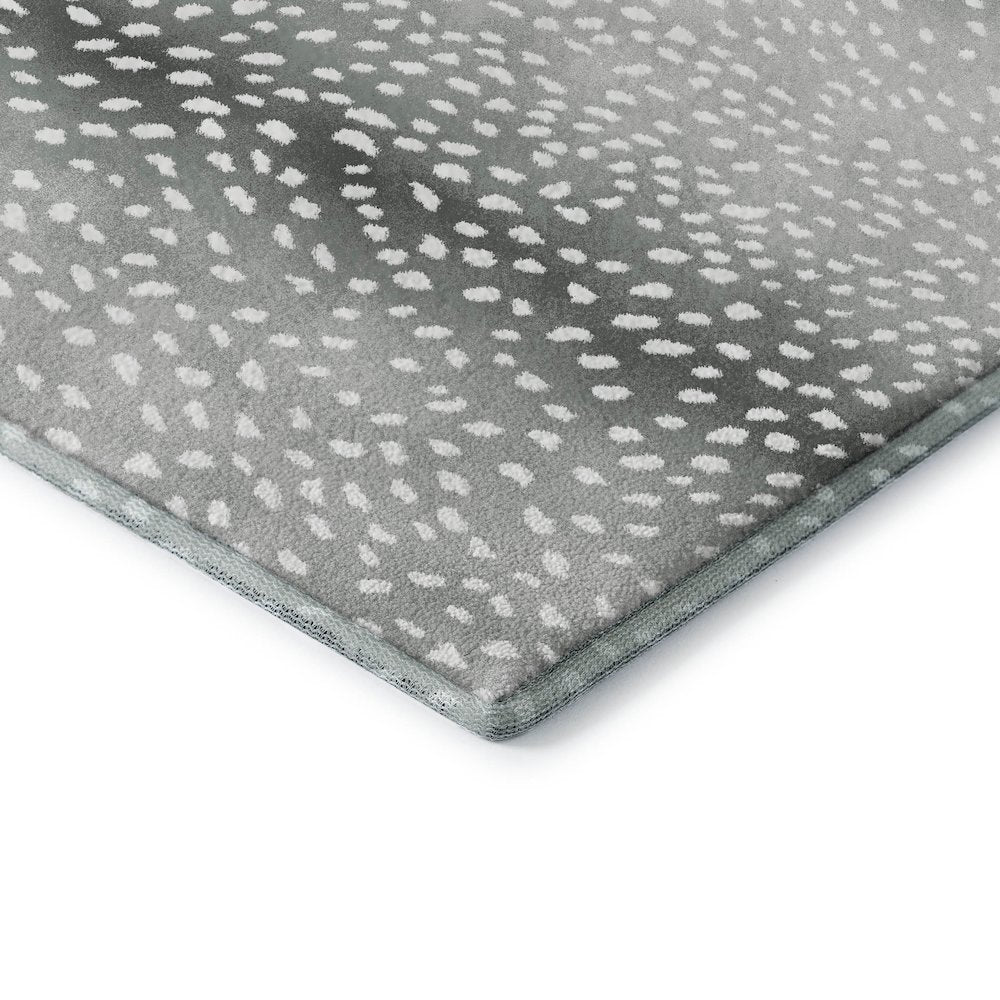 Premium Machine Washable Mayfield  Gray 1'8" x 2'6" Rug