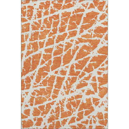 Premium Machine Washable Mayfield  Orange 2'6" x 3'10" Rug