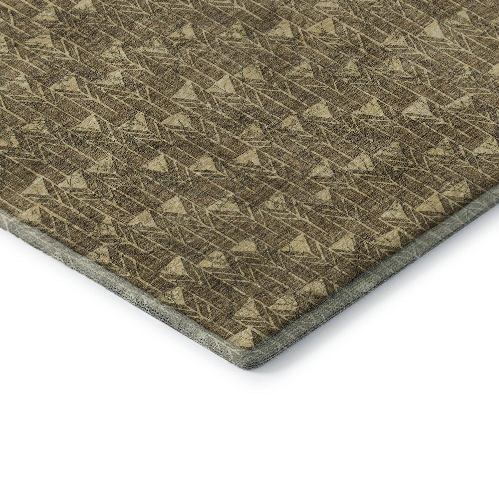 Premium Machine Washable Mayfield  Brown 1'8" x 2'6" Rug