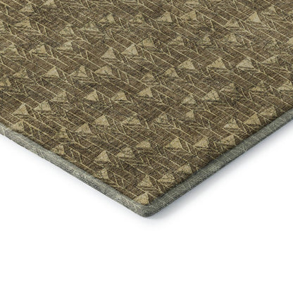 Premium Machine Washable Mayfield  Brown 1'8" x 2'6" Rug
