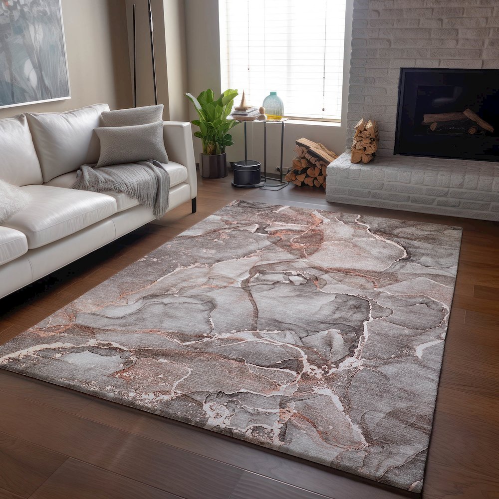 Premium Machine Washable Mayfield  Gray 2'6" x 3'10" Rug