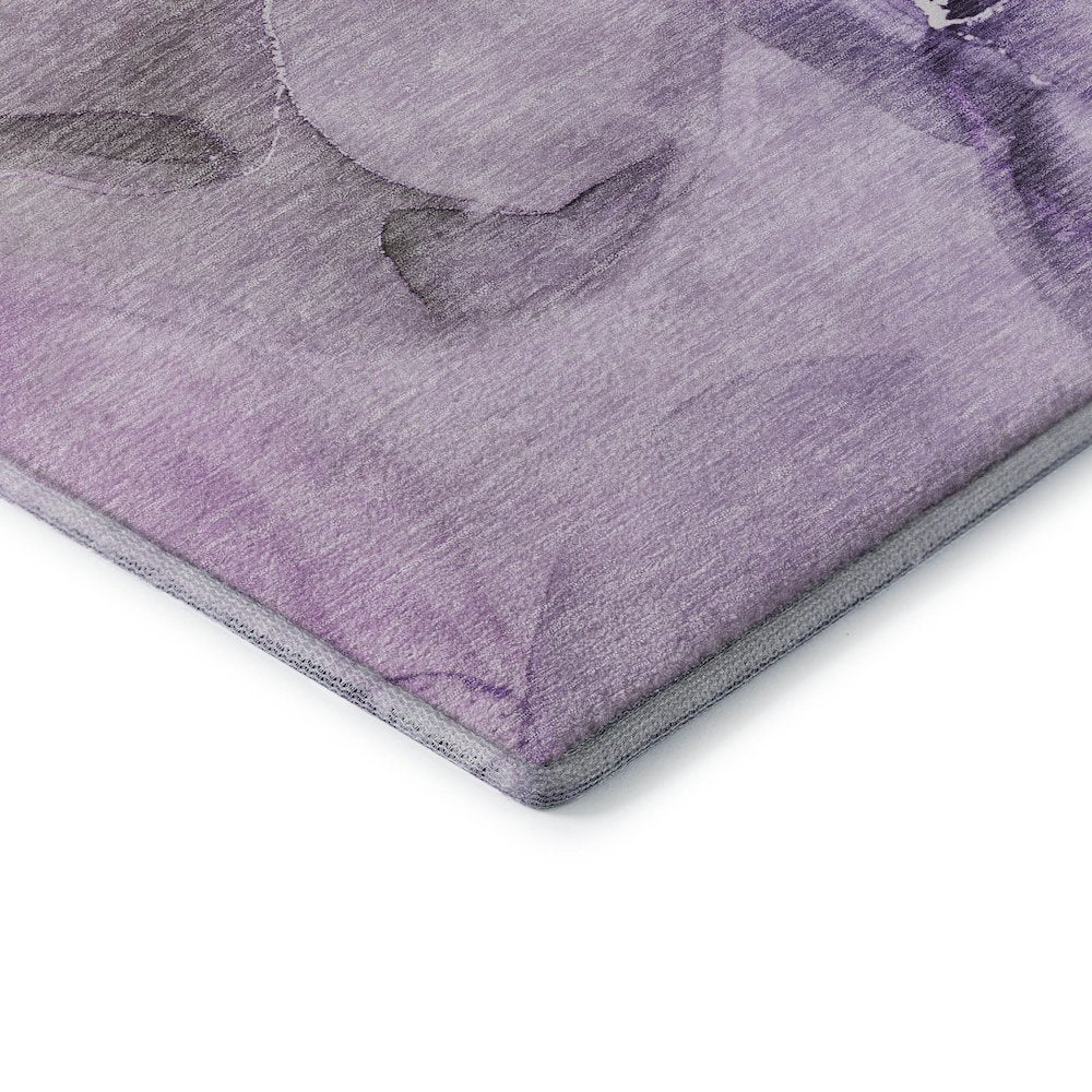 Premium Machine Washable Mayfield  Purple 1'8" x 2'6" Rug