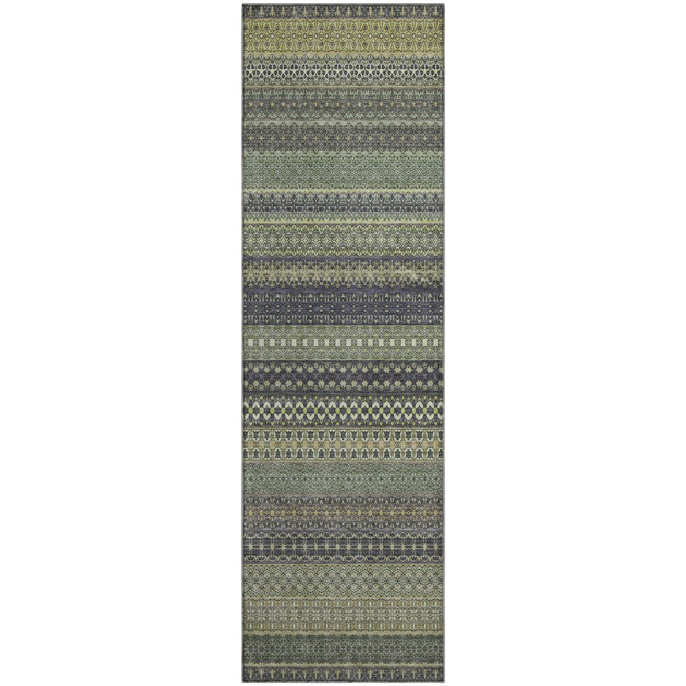 Premium Machine Washable Mayfield  Sage 2'3" x 7'6" Runner Rug