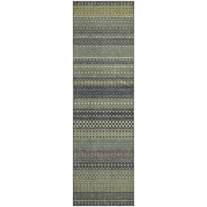 Premium Machine Washable Mayfield  Sage 2'3" x 7'6" Runner Rug