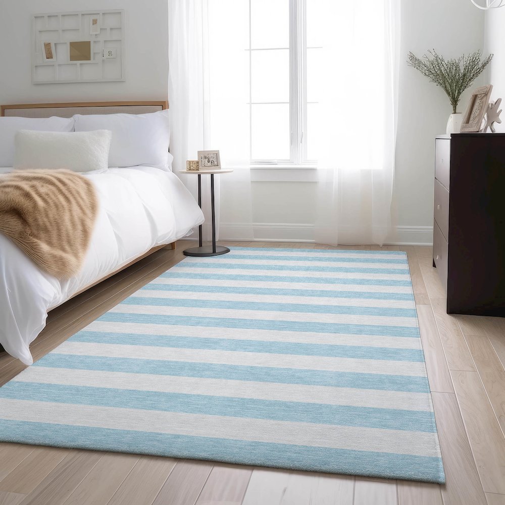 Premium Machine Washable Mayfield  Sky 2'6" x 3'10" Rug