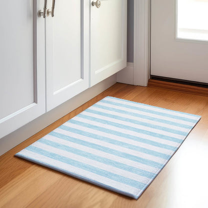 Premium Machine Washable Mayfield  Sky 1'8" x 2'6" Rug