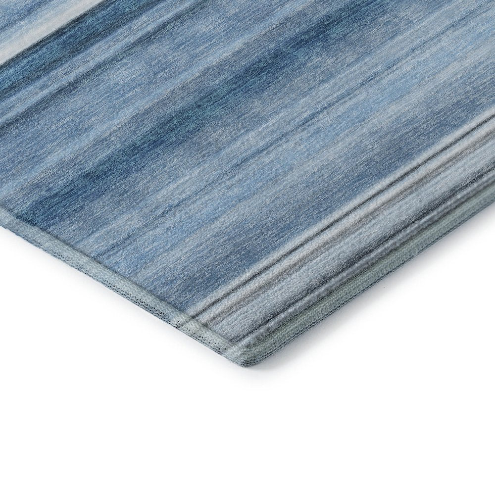 Premium Machine Washable Mayfield  Blue 1'8" x 2'6" Rug