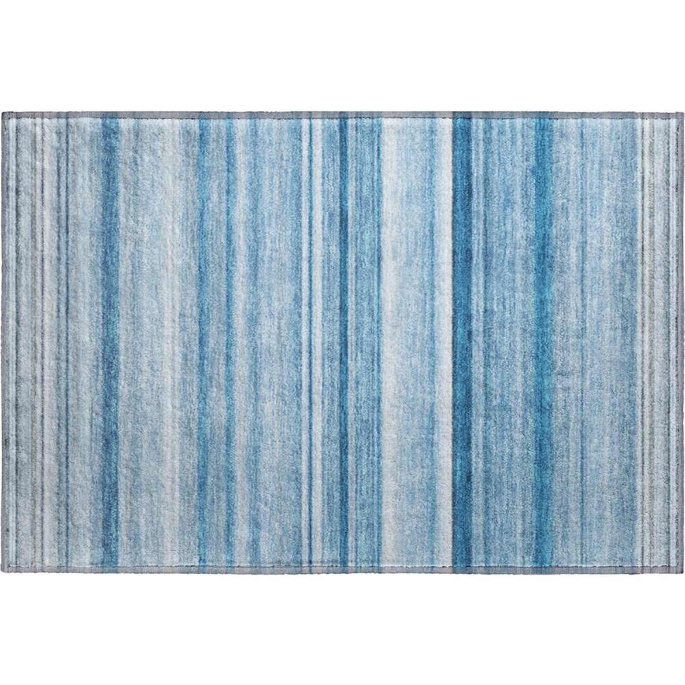 Premium Machine Washable Mayfield  Blue 1'8" x 2'6" Rug