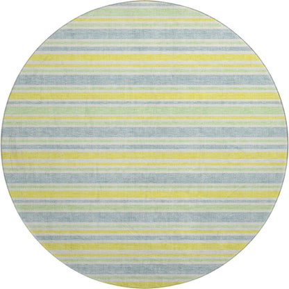 Premium Machine Washable Mayfield  Denim 8' x 8' Round Rug