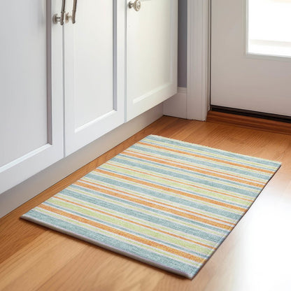 Premium Machine Washable Mayfield  Orange 1'8" x 2'6" Rug