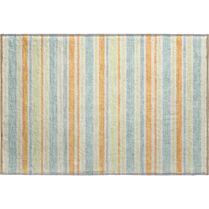 Premium Machine Washable Mayfield  Orange 1'8" x 2'6" Rug