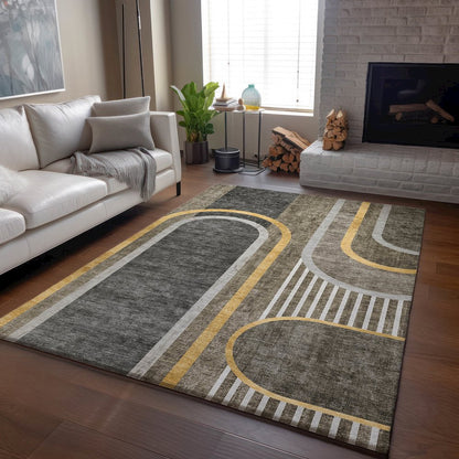 Premium Machine Washable Mayfield  Taupe 2'6" x 3'10" Rug