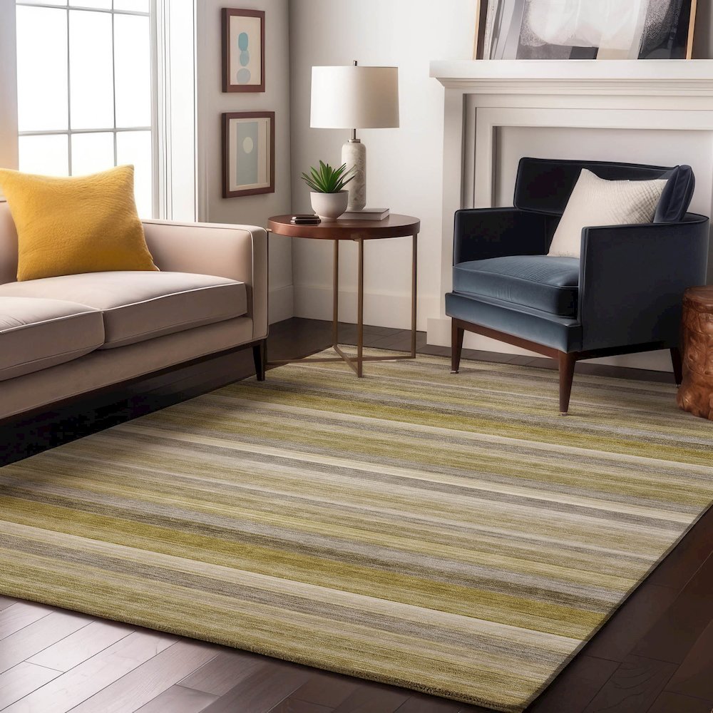 Premium Machine Washable Mayfield  Wheat 2'6" x 3'10" Rug