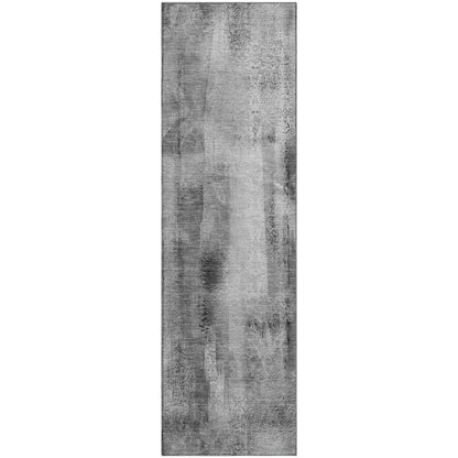 Premium Machine Washable Mayfield  Gray 2'3" x 7'6" Runner Rug