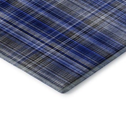 Premium Machine Washable Mayfield  Navy 1'8" x 2'6" Rug