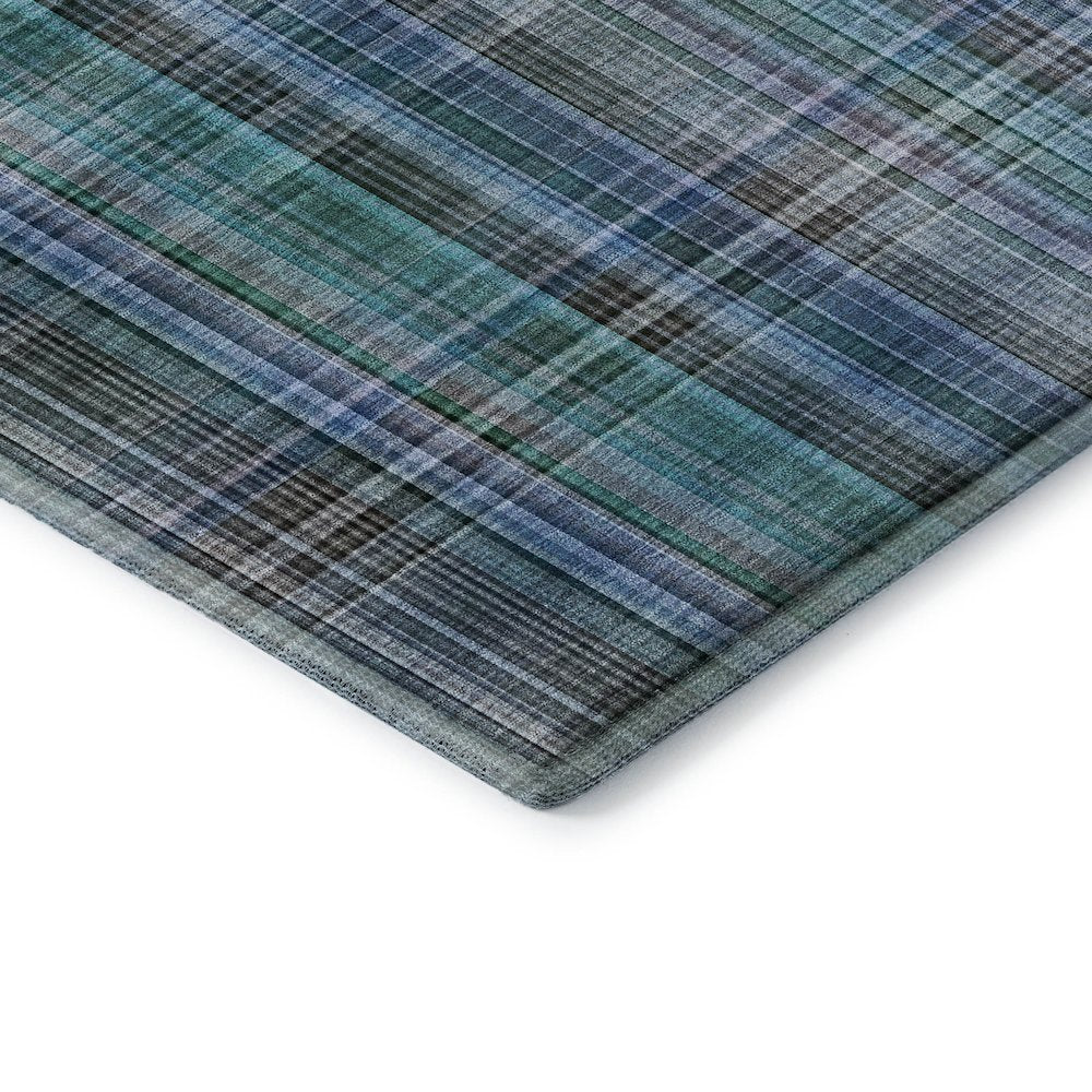 Premium Machine Washable Mayfield  Teal 1'8" x 2'6" Rug
