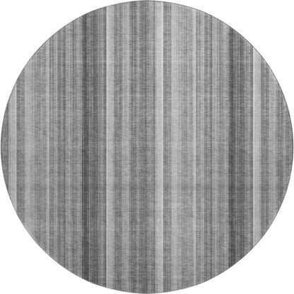 Premium Machine Washable Mayfield  Gray 8' x 8' Round Rug