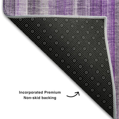 Premium Machine Washable Mayfield  Purple 1'8" x 2'6" Rug