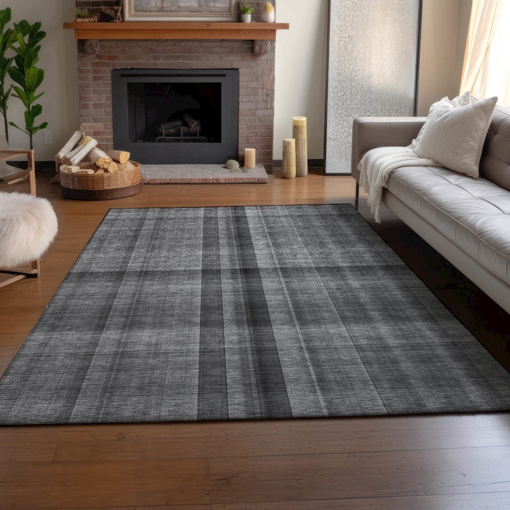 Premium Machine Washable Mayfield  Gray 2'6" x 3'10" Rug