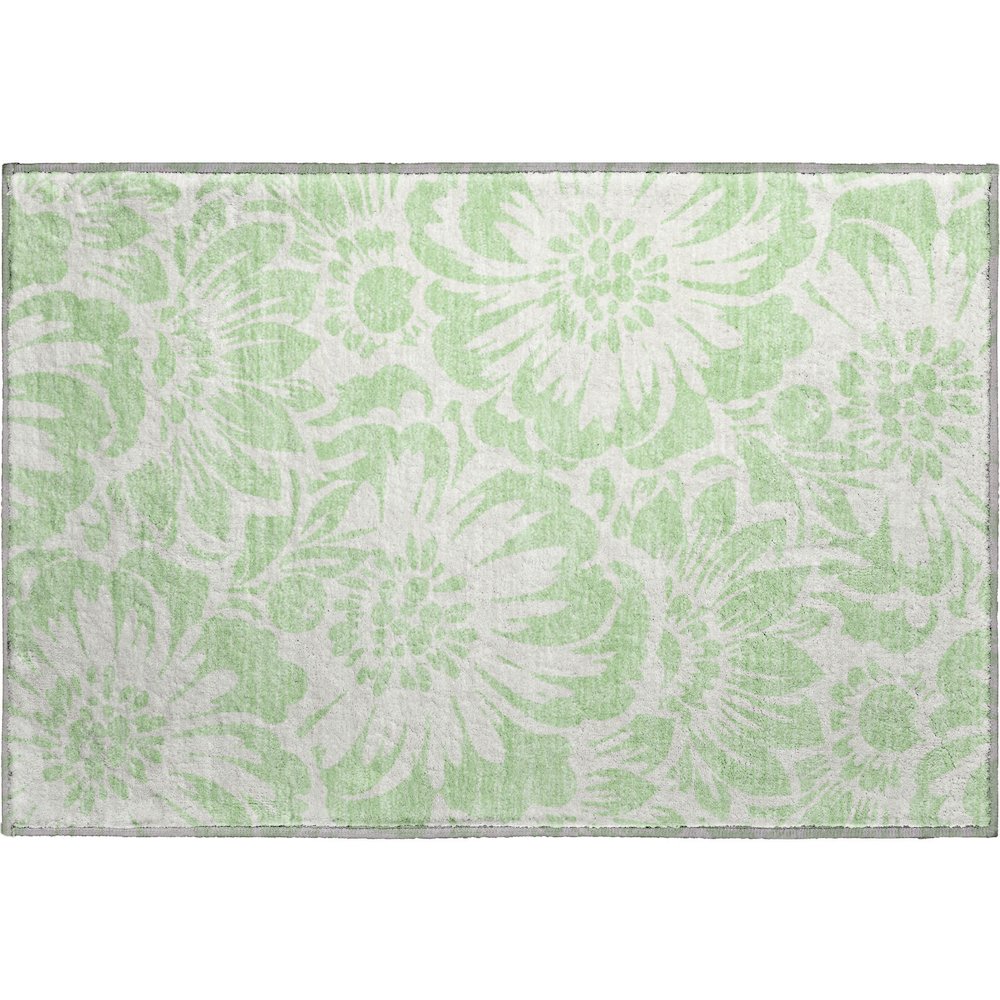 Premium Machine Washable Mayfield  Mint 1'8" x 2'6" Rug
