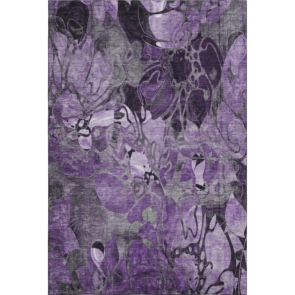 Premium Machine Washable Mayfield  Purple 2'6" x 3'10" Rug