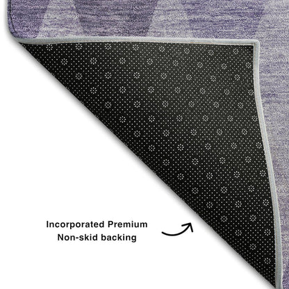Premium Machine Washable Mayfield  Purple 1'8" x 2'6" Rug