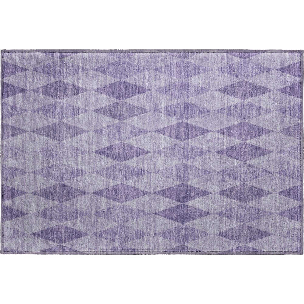 Premium Machine Washable Mayfield  Purple 1'8" x 2'6" Rug