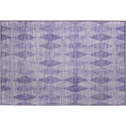 Premium Machine Washable Mayfield  Purple 1'8" x 2'6" Rug