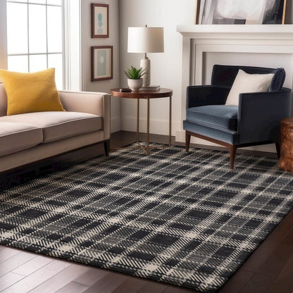 Premium Machine Washable Mayfield  Black 2'6" x 3'10" Rug