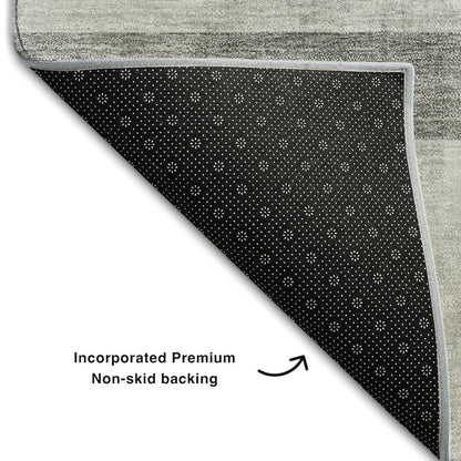 Premium Machine Washable Mayfield  Gray 1'8" x 2'6" Rug