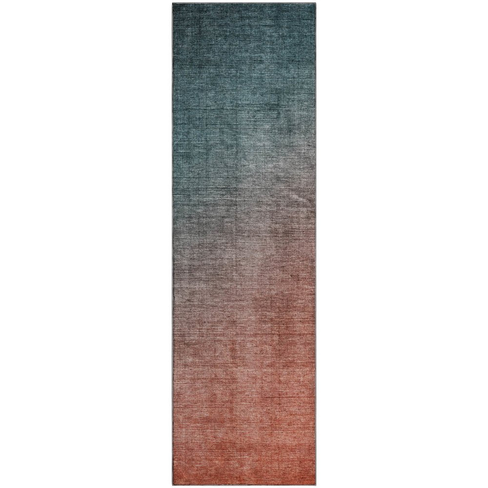 Premium Machine Washable Mayfield  Teal 2'3" x 7'6" Runner Rug