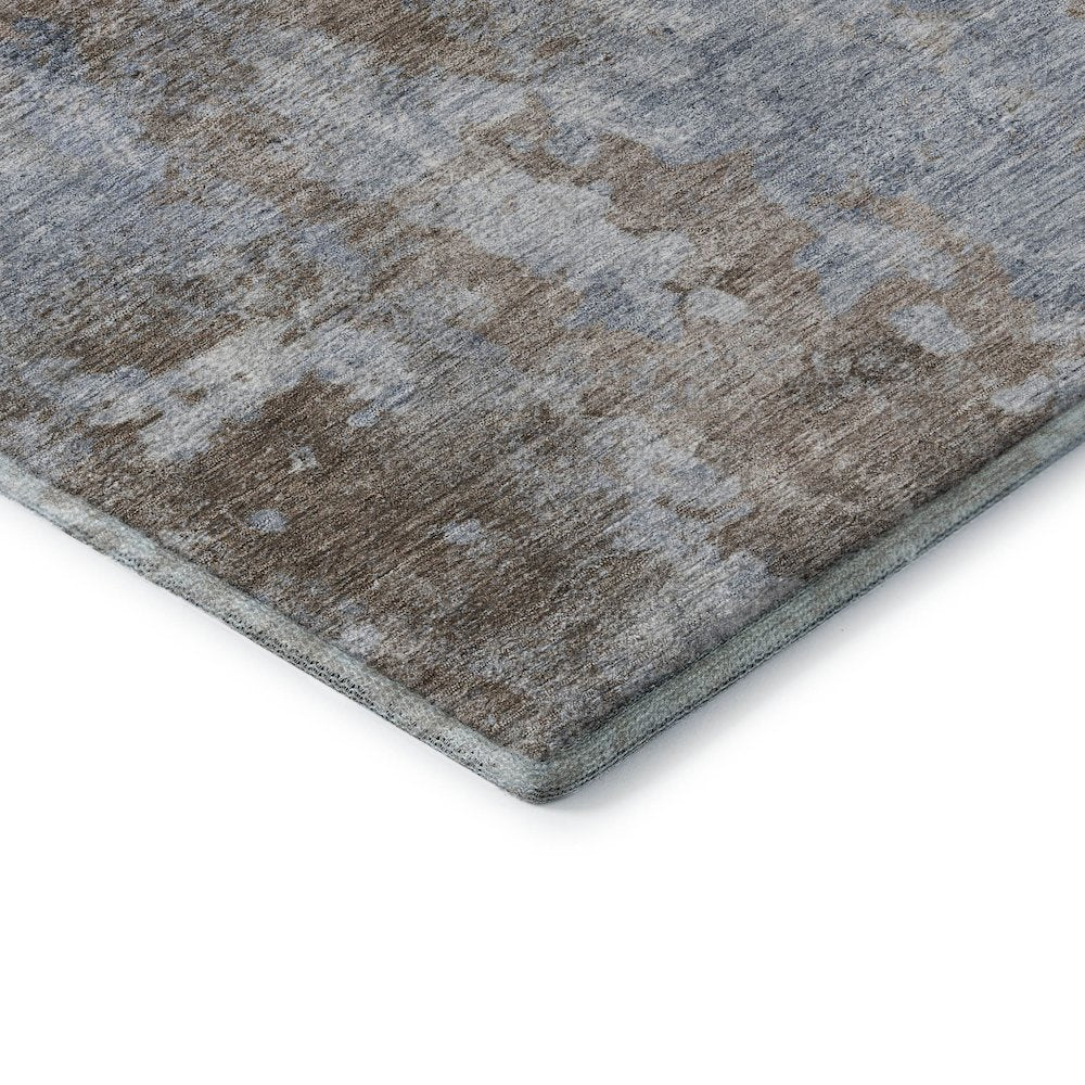 Premium Machine Washable Mayfield  Brown 1'8" x 2'6" Rug