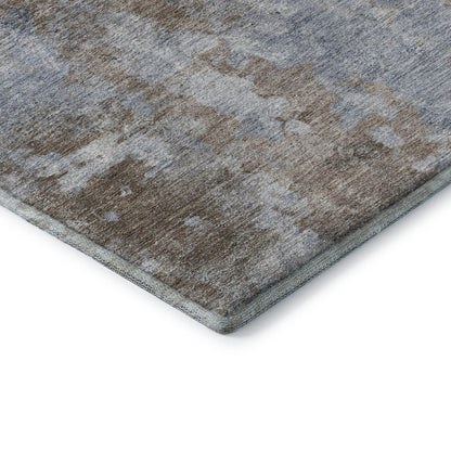 Premium Machine Washable Mayfield  Brown 1'8" x 2'6" Rug