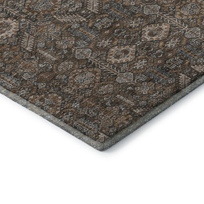 Premium Machine Washable Mayfield  Chocolate 1'8" x 2'6" Rug