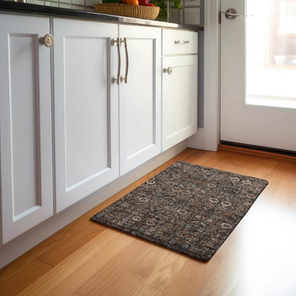 Premium Machine Washable Mayfield  Chocolate 1'8" x 2'6" Rug